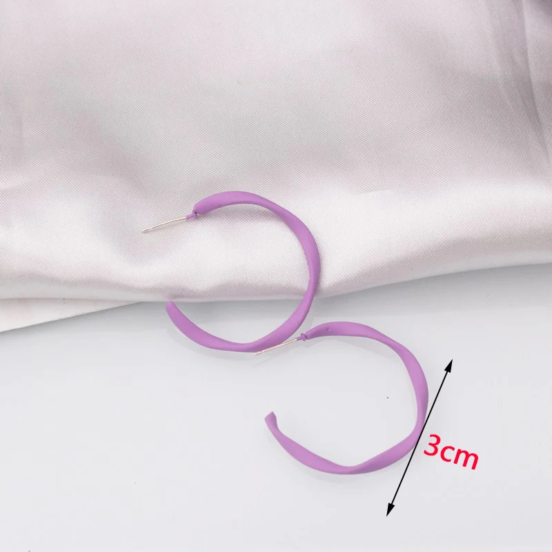 Purple Color Women Dangle Earrings Small Round Unusual Earrings Fashion Flower Butterfly Hanging Earrings Pendientes Mujer