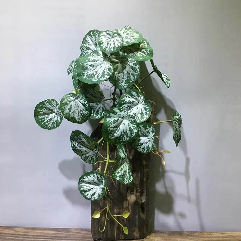 22in Large Artificial Hanging Plants Fake Ferns Leaves Plastic Begonia Plants For Home Room Garden Wedding Garland Decoration