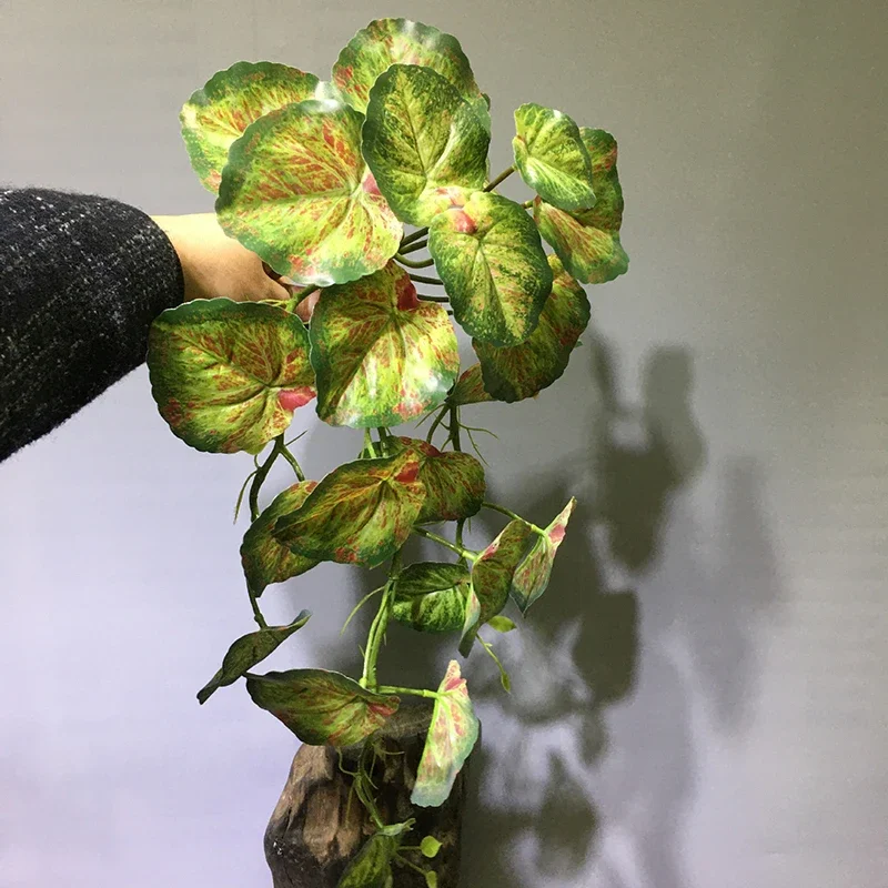 22in Large Artificial Hanging Plants Fake Ferns Leaves Plastic Begonia Plants For Home Room Garden Wedding Garland Decoration