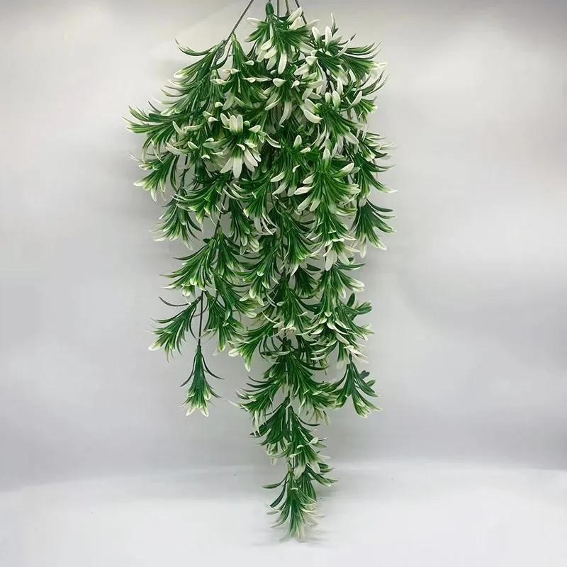 22in Large Artificial Hanging Plants Fake Ferns Leaves Plastic Begonia Plants For Home Room Garden Wedding Garland Decoration