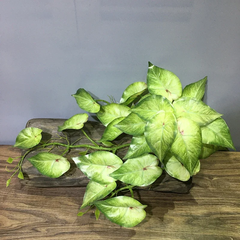 22in Large Artificial Hanging Plants Fake Ferns Leaves Plastic Begonia Plants For Home Room Garden Wedding Garland Decoration