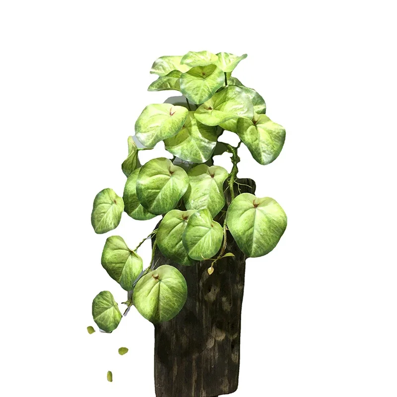 22in Large Artificial Hanging Plants Fake Ferns Leaves Plastic Begonia Plants For Home Room Garden Wedding Garland Decoration