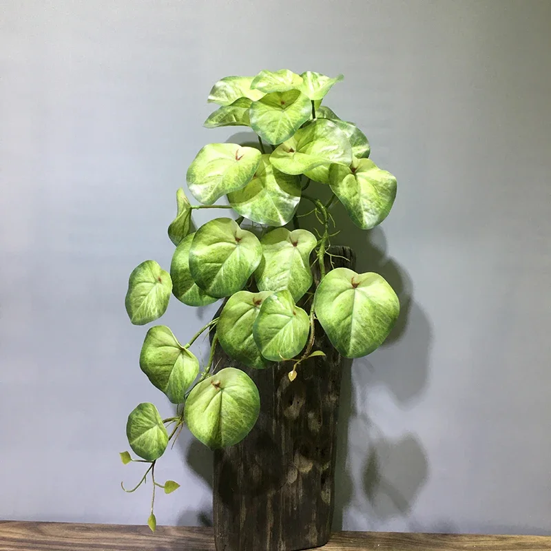 22in Large Artificial Hanging Plants Fake Ferns Leaves Plastic Begonia Plants For Home Room Garden Wedding Garland Decoration