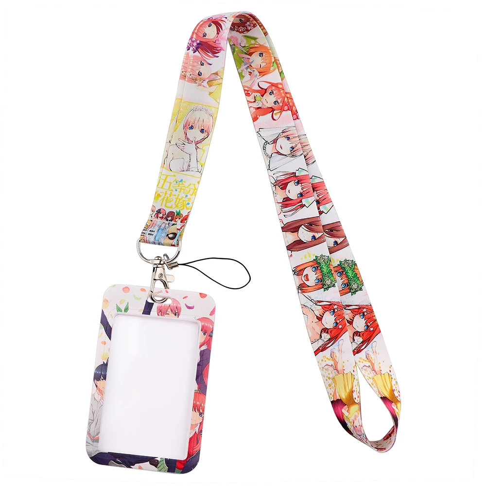 Ransitute R2643 Anime Lanyard Card ID Holder Car KeyChain ID Card Gym Phone Badge Kids Key Ring Holder Jewelry