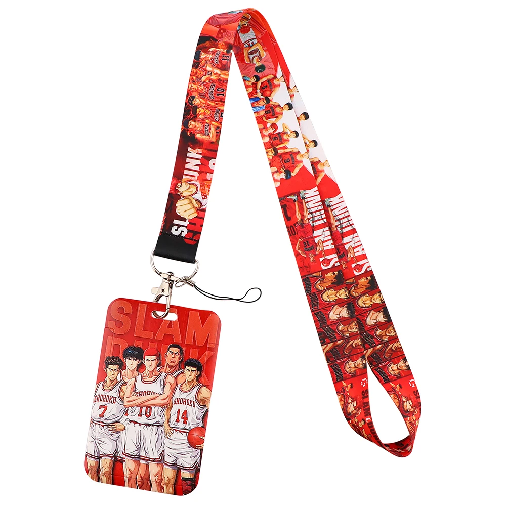 Ransitute R2643 Anime Lanyard Card ID Holder Car KeyChain ID Card Gym Phone Badge Kids Key Ring Holder Jewelry