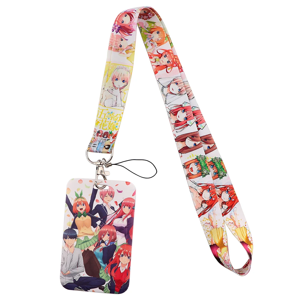 Ransitute R2643 Anime Lanyard Card ID Holder Car KeyChain ID Card Gym Phone Badge Kids Key Ring Holder Jewelry