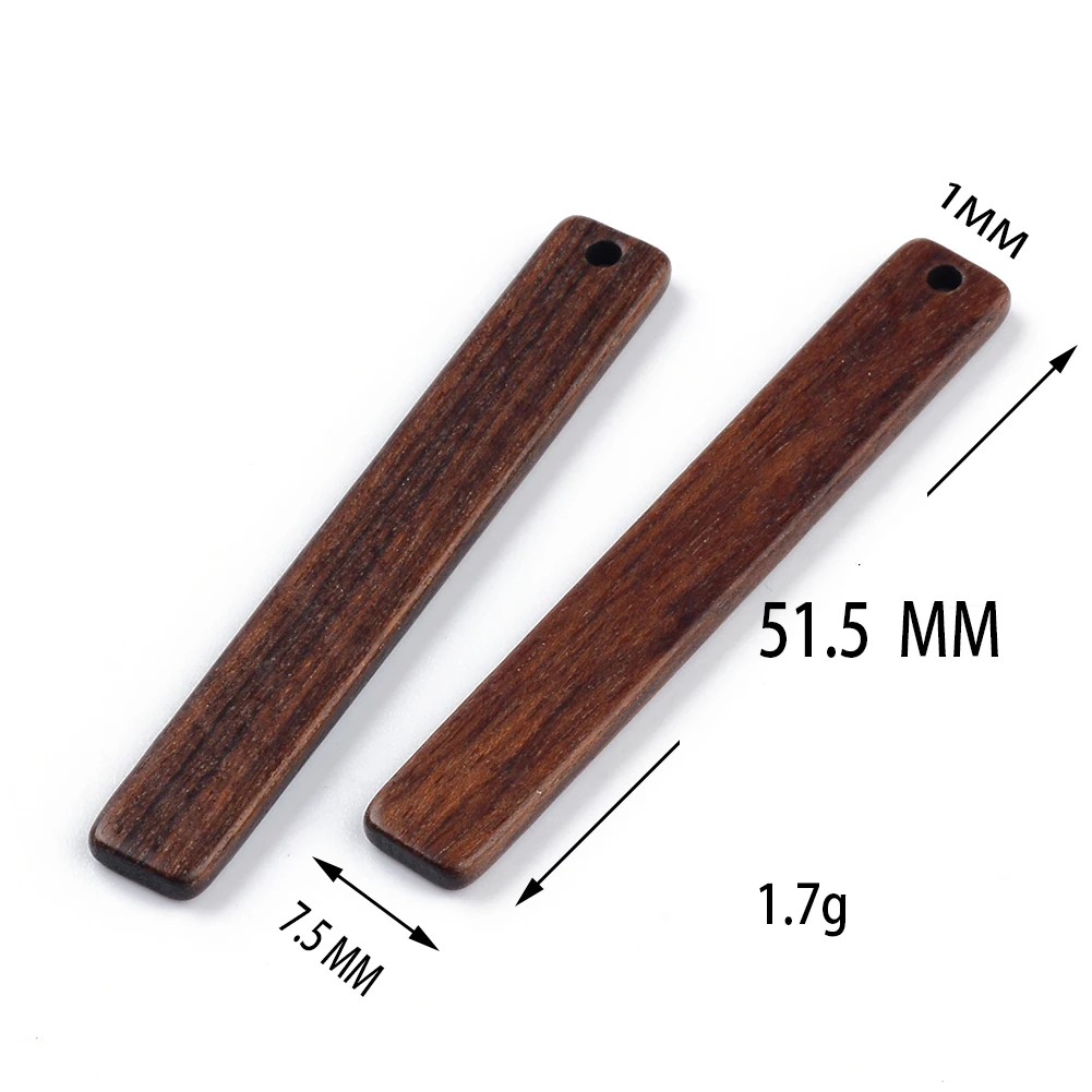 10PCS Mix Natural Wood Geometric Charms For Earring Bracelet Connectors Findings DIY Pendants Flatback Vintage Jewelry Making