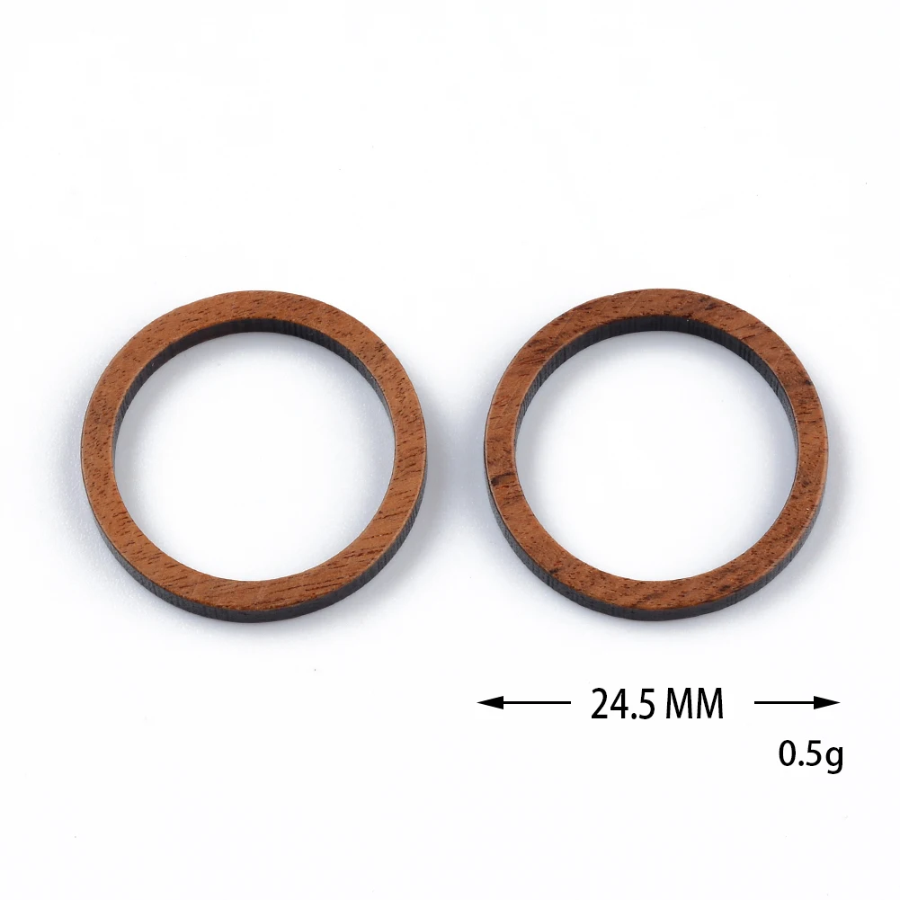 10PCS Mix Natural Wood Geometric Charms For Earring Bracelet Connectors Findings DIY Pendants Flatback Vintage Jewelry Making