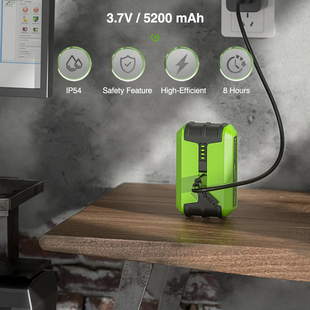 Huepar 12 Lines 3D Laser Level Green Self-Leveling 3x360° Horizontal & Vertical Osram Cross Line With Hard Case 2 Li-ion Battery