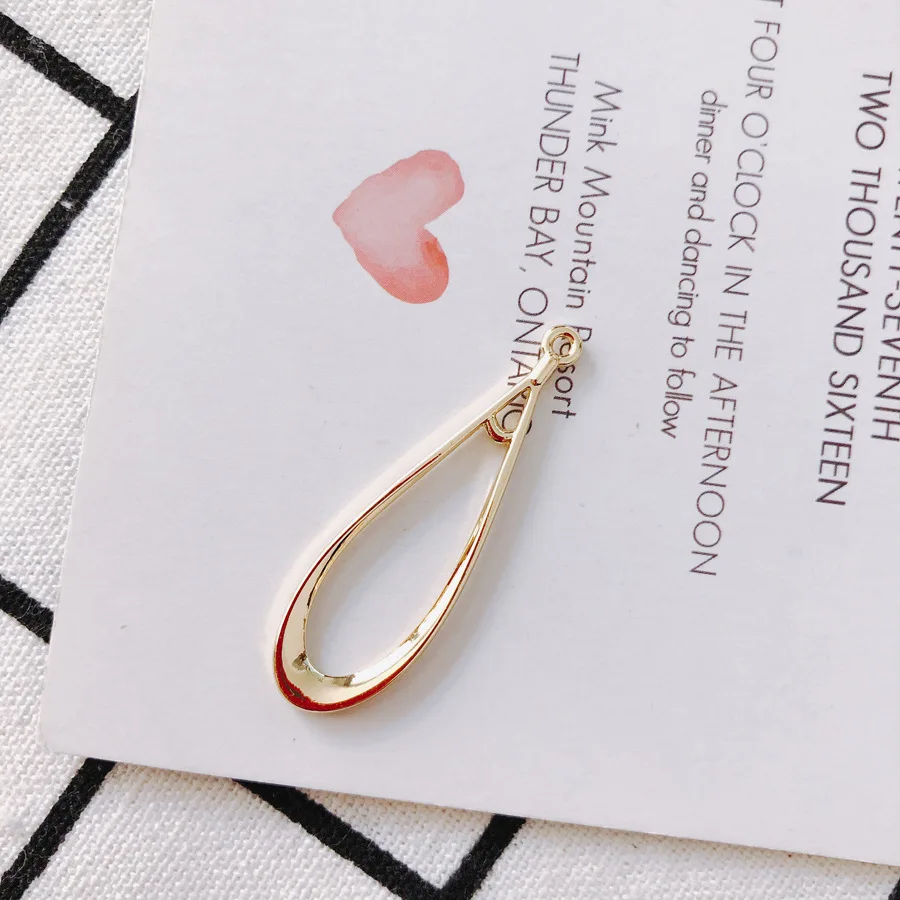 10pcs Round Pendants Golden Color Pendant Charms for DIY Earrings Bracelet Necklace Jewelry Making Findings Accessories