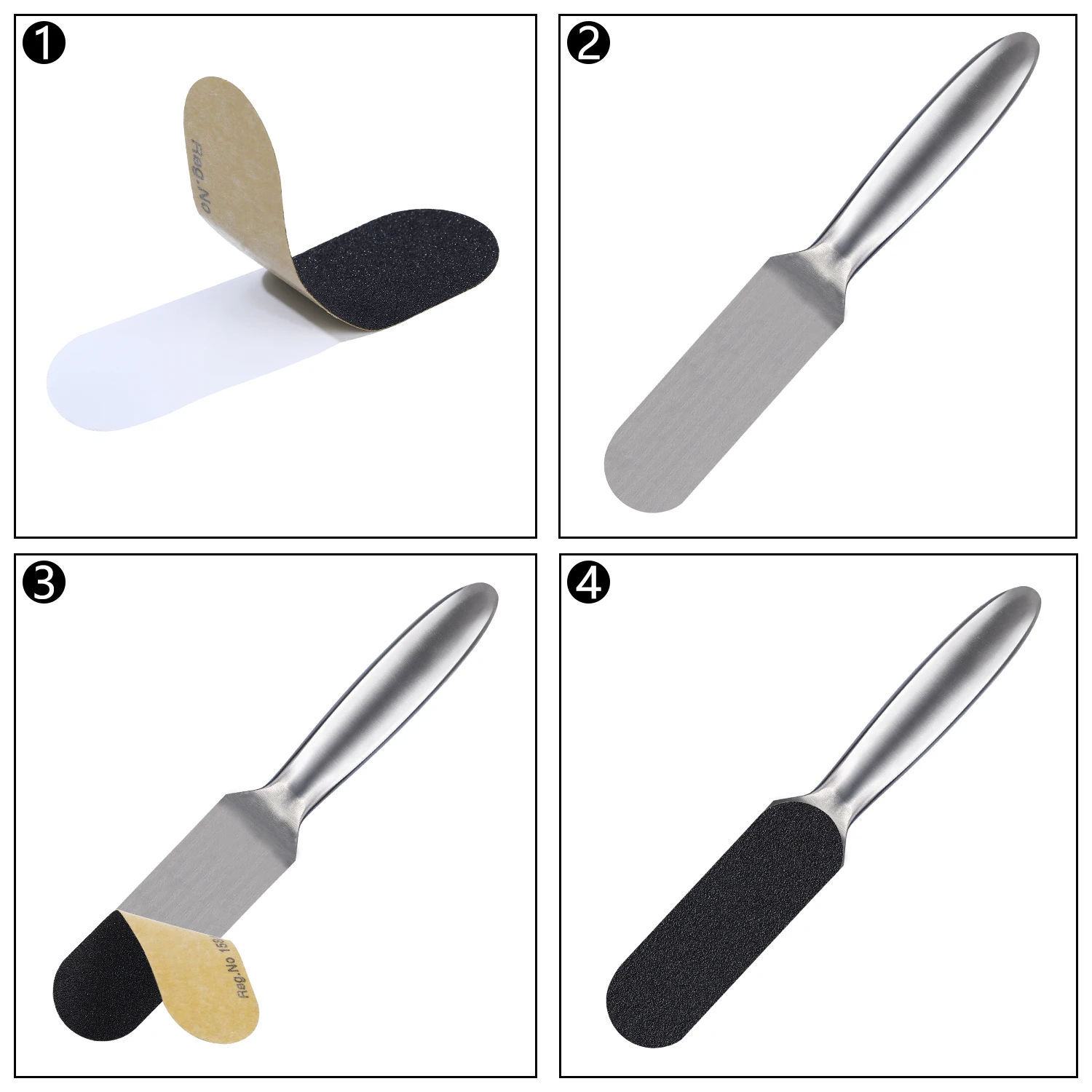 20PCS Pedicure File Refill Pads Callus Remover Foot Files Pedi File Replacement for Reusable Stainless Steel Foot Rasp Handle