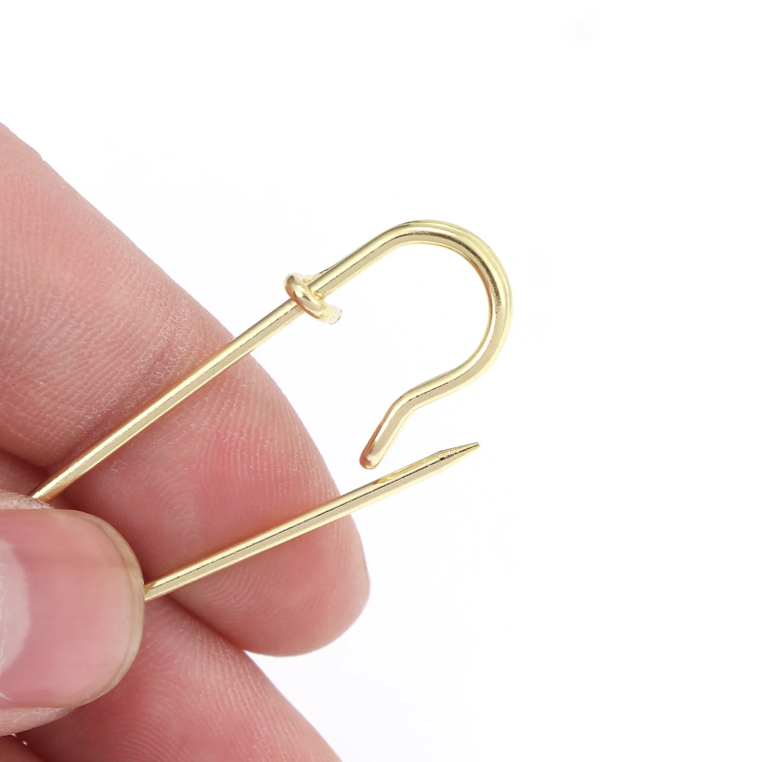 20Pcs 50mm Metal Safety Pins Silver/Gold/Black Large Safety Pin DIY Craft Sewing Tools Wedding Brooch Apparel Accessories