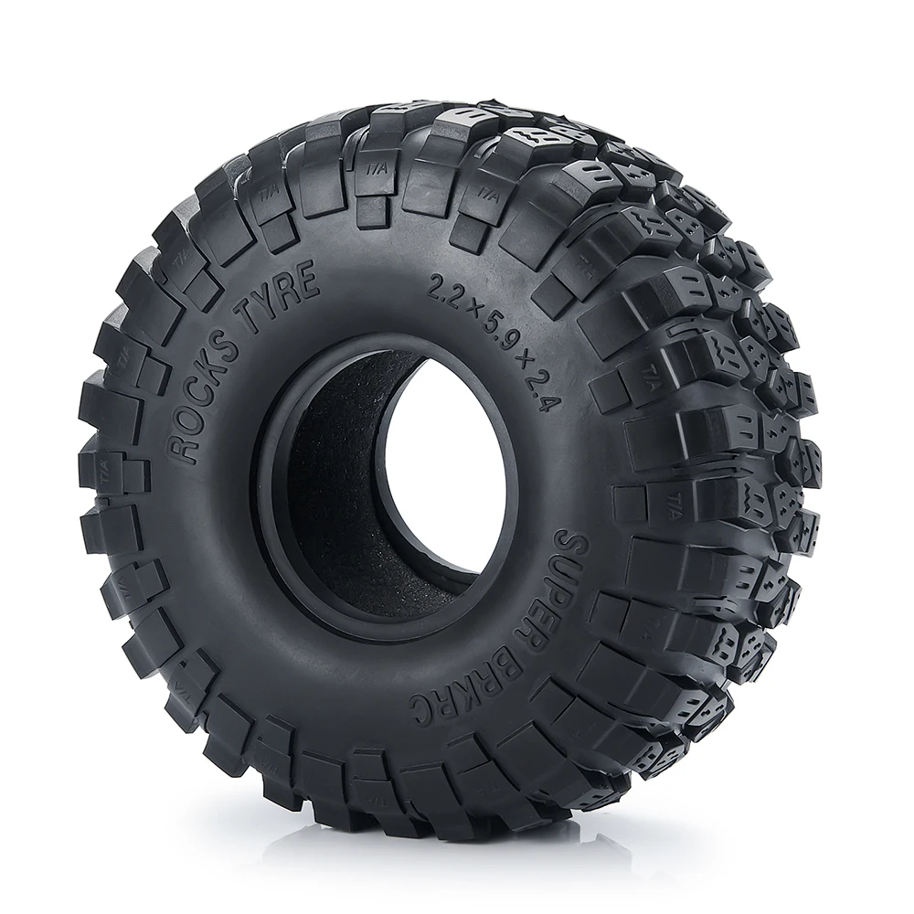 MIBIDAO 2.2" Wheel Tire 150mm Rubber Tyres For 1/10 TRX4 TRX6 Axial SCX10 90046 AXI03007 D90 Wraith RC Crawler Car