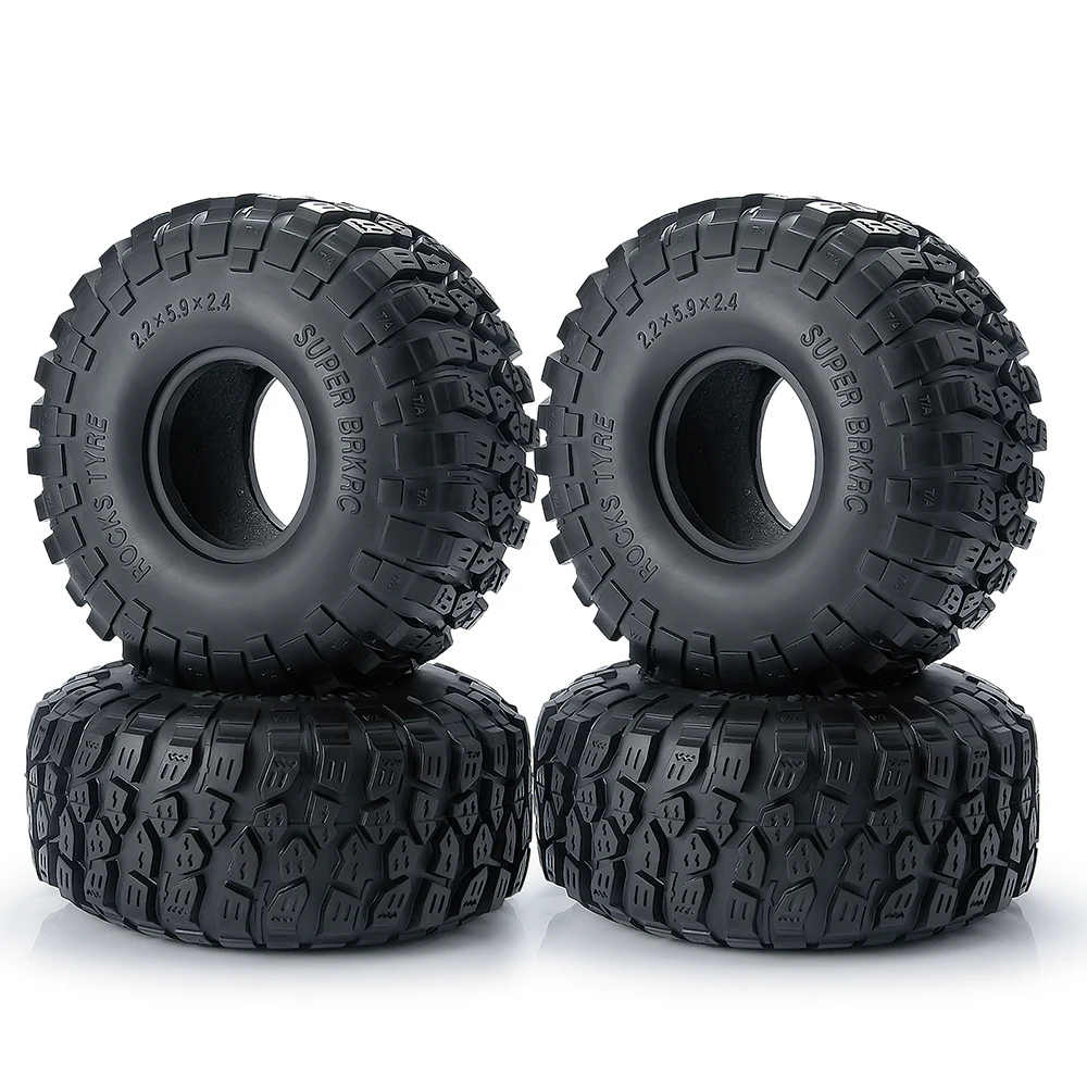 MIBIDAO 2.2" Wheel Tire 150mm Rubber Tyres For 1/10 TRX4 TRX6 Axial SCX10 90046 AXI03007 D90 Wraith RC Crawler Car