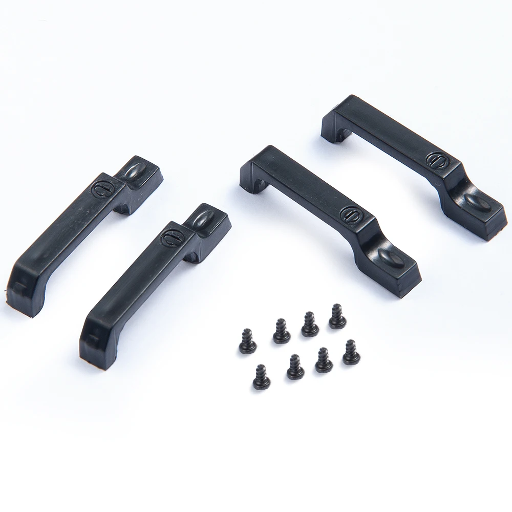 AXSPEED ABS Plastic Black Car Door Hinges & Door Handles & Engine Cover Hinge for TRX-4 TRX4 Defender 1/10 RC Crawler Car Parts