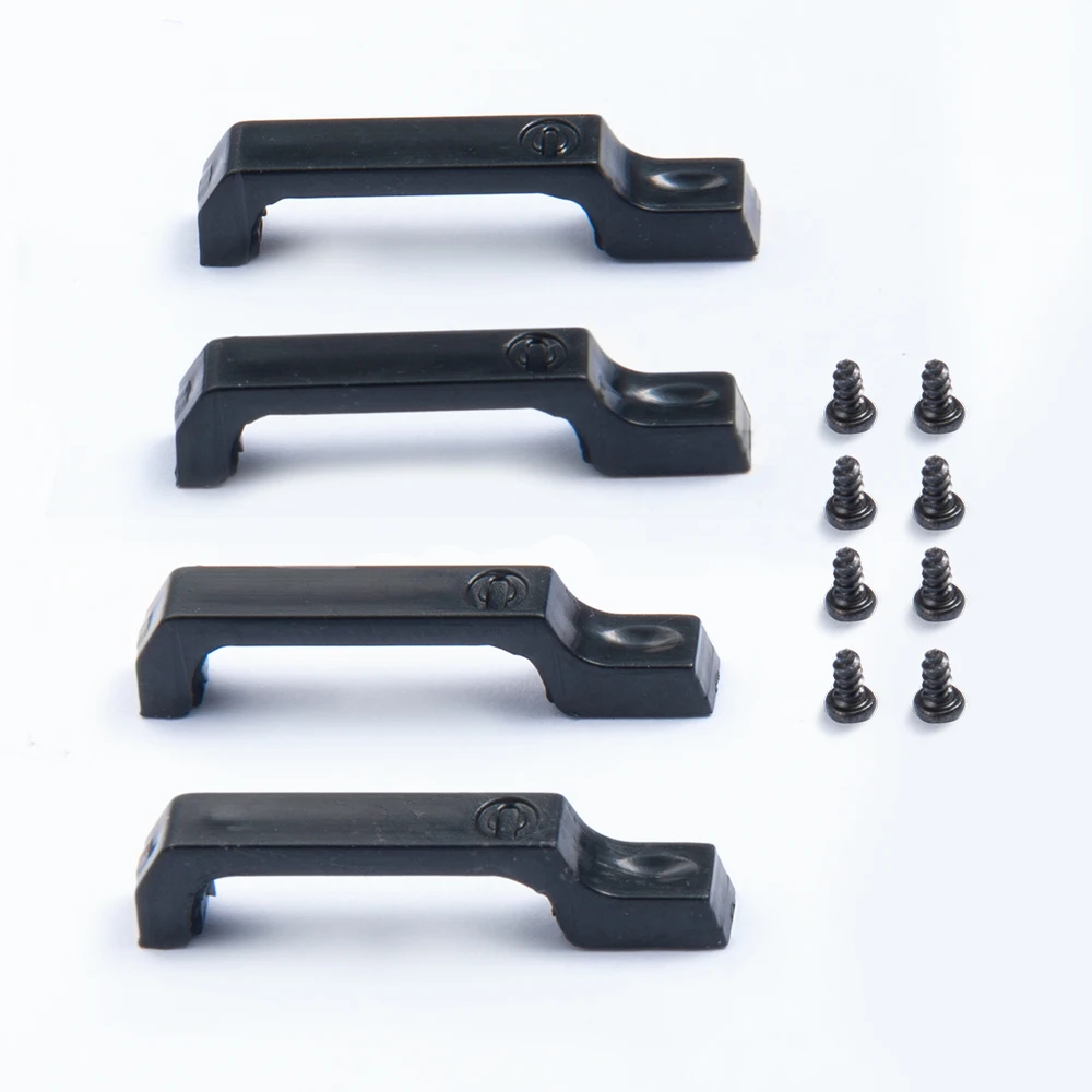 AXSPEED ABS Plastic Black Car Door Hinges & Door Handles & Engine Cover Hinge for TRX-4 TRX4 Defender 1/10 RC Crawler Car Parts