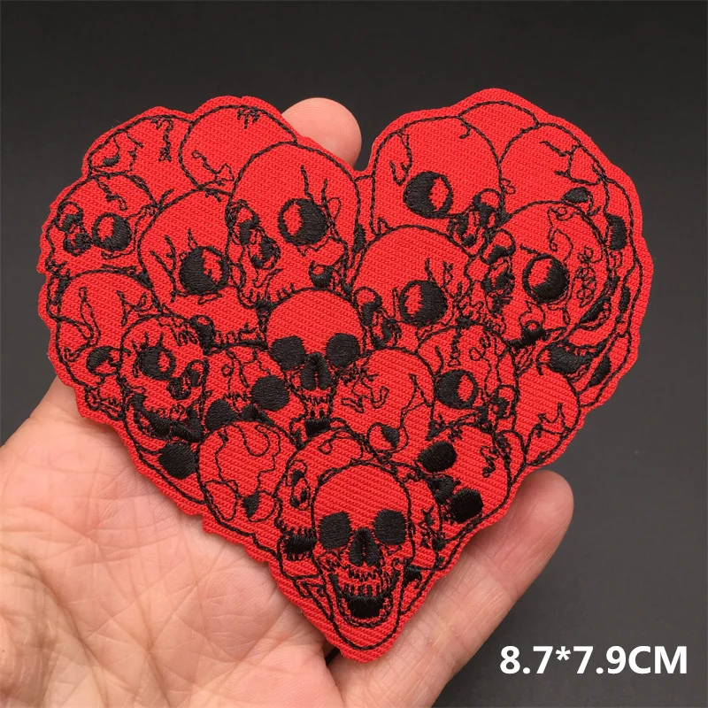 Feeling Good Embroidery Patch for Clothing Punk Iron on Patches Appliques DIY Sewing Clothes Jacket Jeans Home Decoration