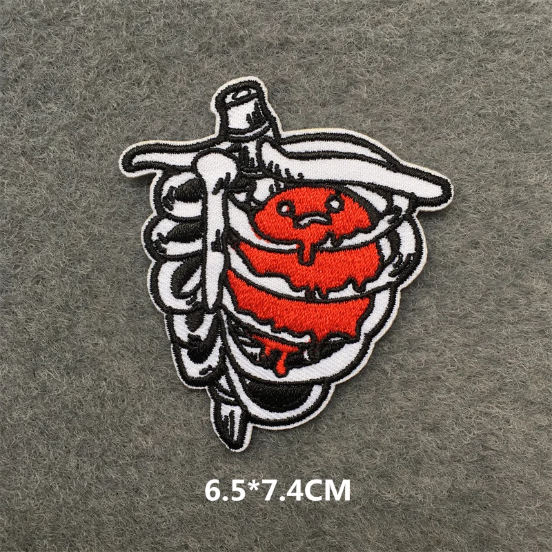 Feeling Good Embroidery Patch for Clothing Punk Iron on Patches Appliques DIY Sewing Clothes Jacket Jeans Home Decoration