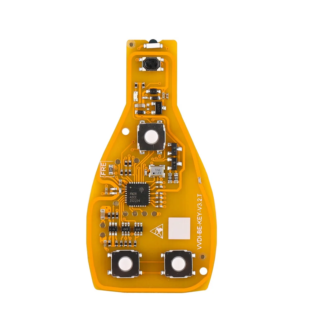 Xhorse VVDI BE Key Pro Yellow Board 315Mhz/433Mhz No Bonus Points for All MB Key Programmer 5Pieces/Lot