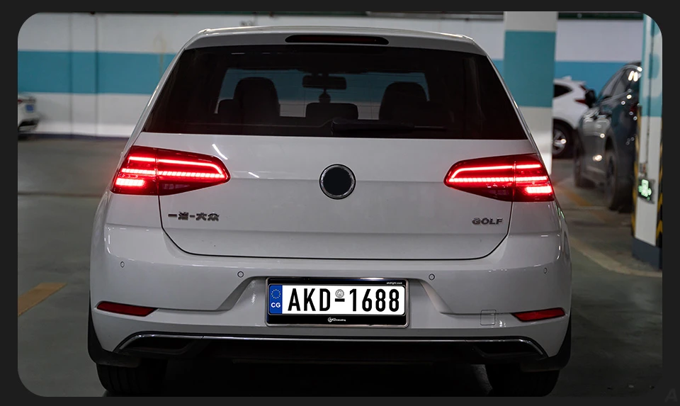 AKD Car Styling LED Tail Lamp for Volkswagen Golf 7 Hatchback Tail Light 2013-2020 Golf 7.5 MK7 Vii Rear Stop DRL Animation Brake Auto Accessories