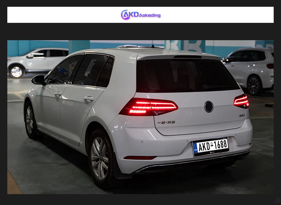 AKD Car Styling LED Tail Lamp for Volkswagen Golf 7 Hatchback Tail Light 2013-2020 Golf 7.5 MK7 Vii Rear Stop DRL Animation Brake Auto Accessories