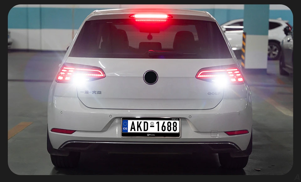 AKD Car Styling LED Tail Lamp for Volkswagen Golf 7 Hatchback Tail Light 2013-2020 Golf 7.5 MK7 Vii Rear Stop DRL Animation Brake Auto Accessories