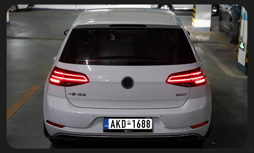 AKD Car Styling LED Tail Lamp for Volkswagen Golf 7 Hatchback Tail Light 2013-2020 Golf 7.5 MK7 Vii Rear Stop DRL Animation Brake Auto Accessories