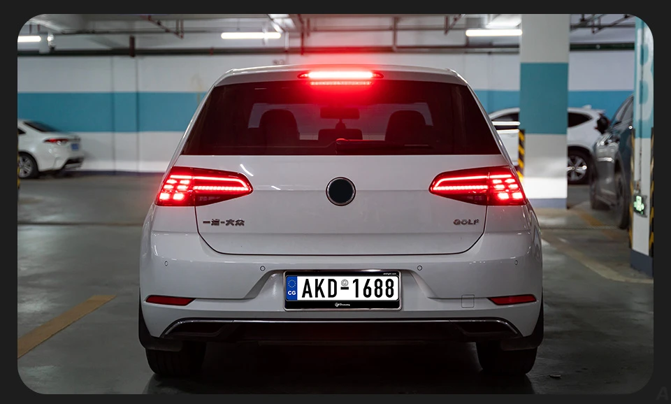 AKD Car Styling LED Tail Lamp for Volkswagen Golf 7 Hatchback Tail Light 2013-2020 Golf 7.5 MK7 Vii Rear Stop DRL Animation Brake Auto Accessories