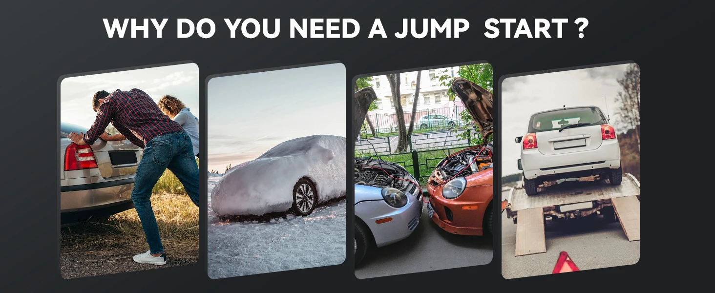 26800mAh 1500A peak Car Jump Starter Power Bank 12V Portable Car Battery Booster Charger Starting Device Petrol Diesel Car Starter