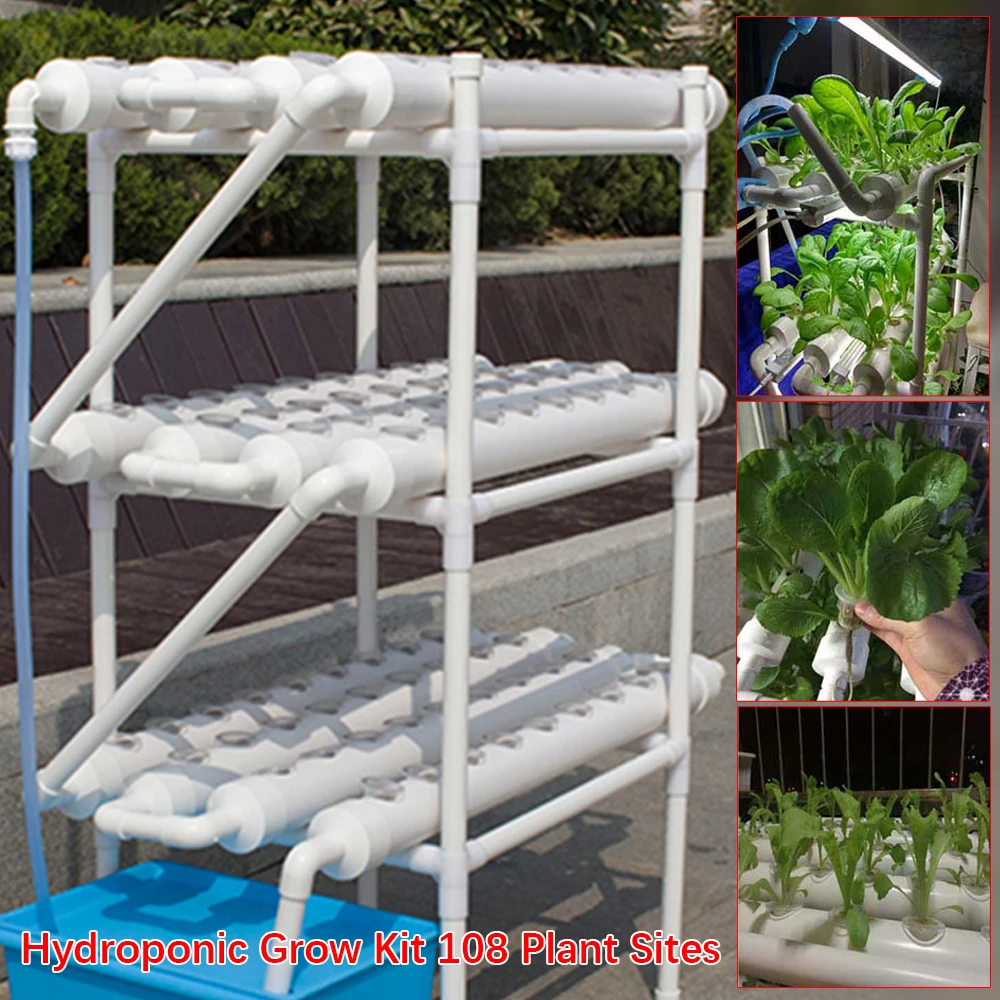 Food-grade hydroponic grow kit soilless cultivation 108 planting points for garden Vegetable Tool