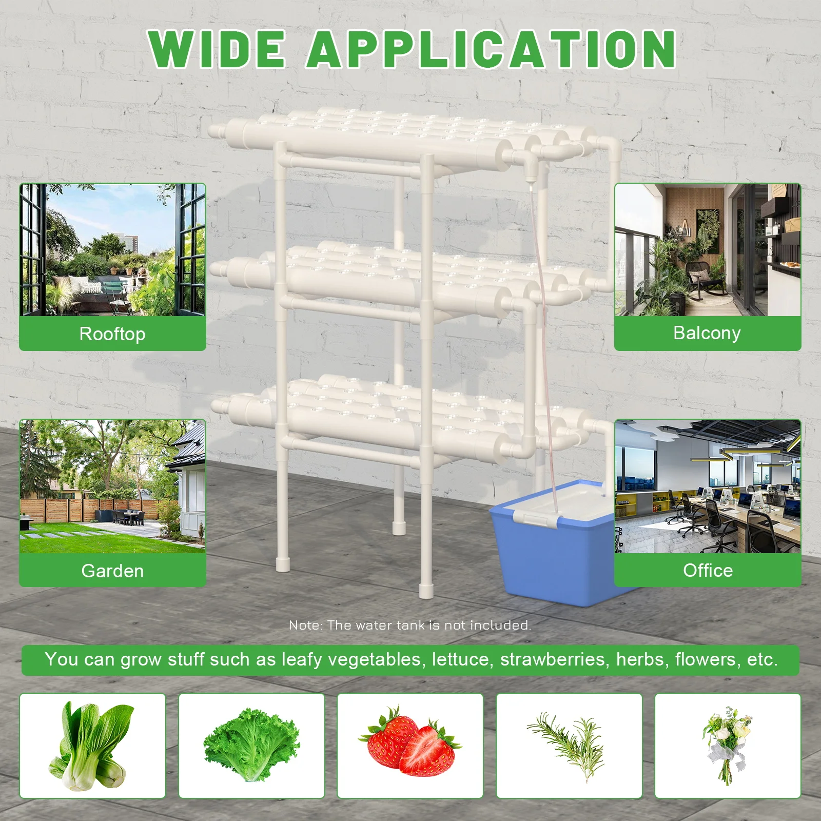 Food-grade hydroponic grow kit soilless cultivation 108 planting points for garden Vegetable Tool