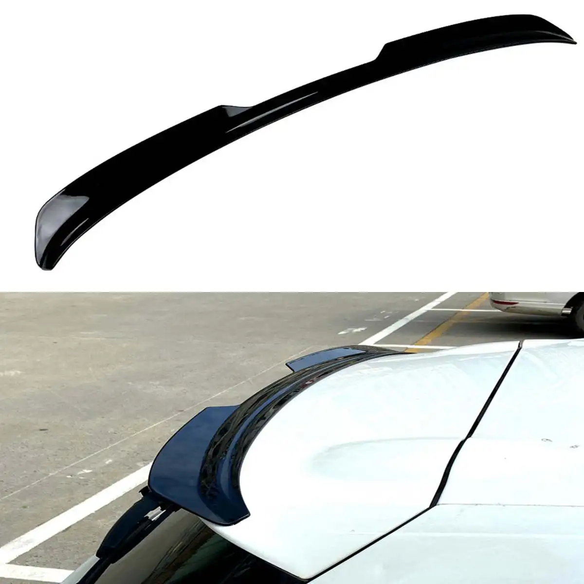 Rear Roof Spoiler For Volkswagen For VW For Golf 7 MK7.5 VII GTI R GTD Max 2014-2019 Rear Roof Spoiler Wing Body Kit