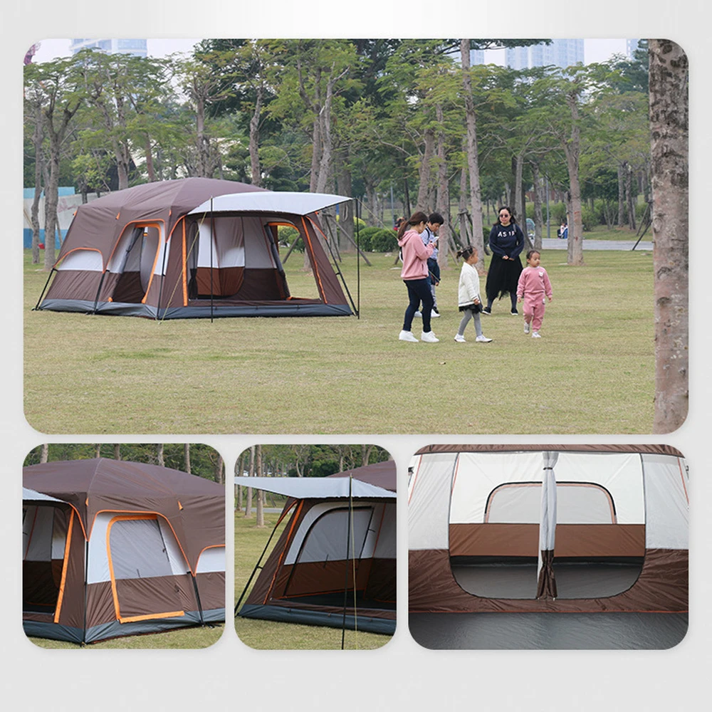 Outdoor Travel Camping Tent Waterproof Tent Portable Rainproof Sunshine-proof Tent Fishing Hiking Sunshine Shelter