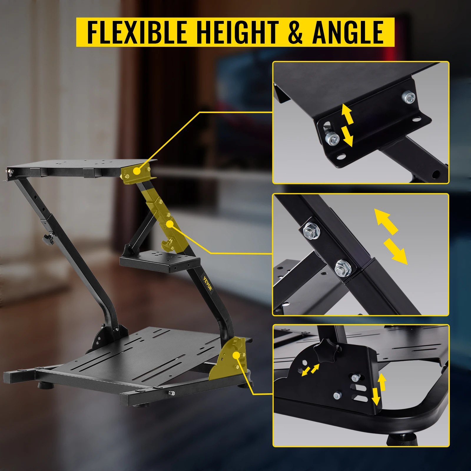 VEVOR Wheel Stand Gaming G27 G29 PS4 G920 T300R Racing Simulator Steering Wheel Support Xbox PS Play Station