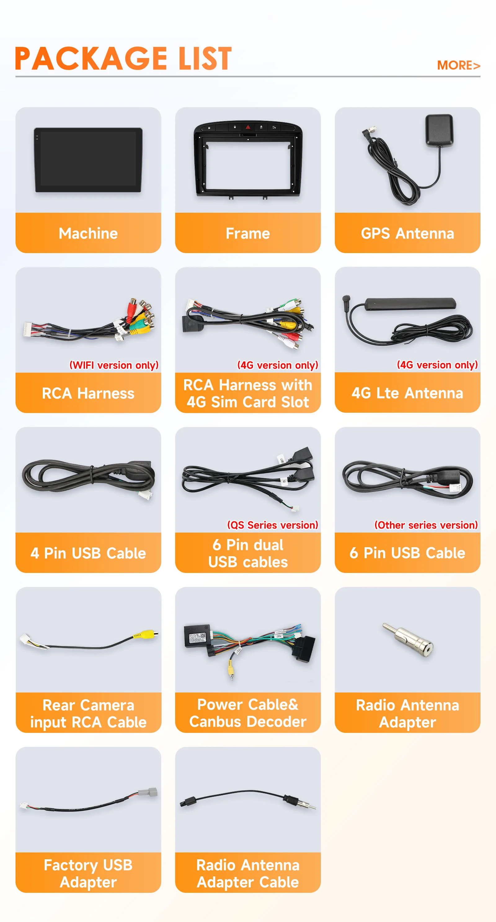 Snapdragon 6115 Carplay Android 14 Auto radio for Peugeot 308 308SW 2007-2015 408 Autoradio GPS 360 Camera multimedia 2din RDS