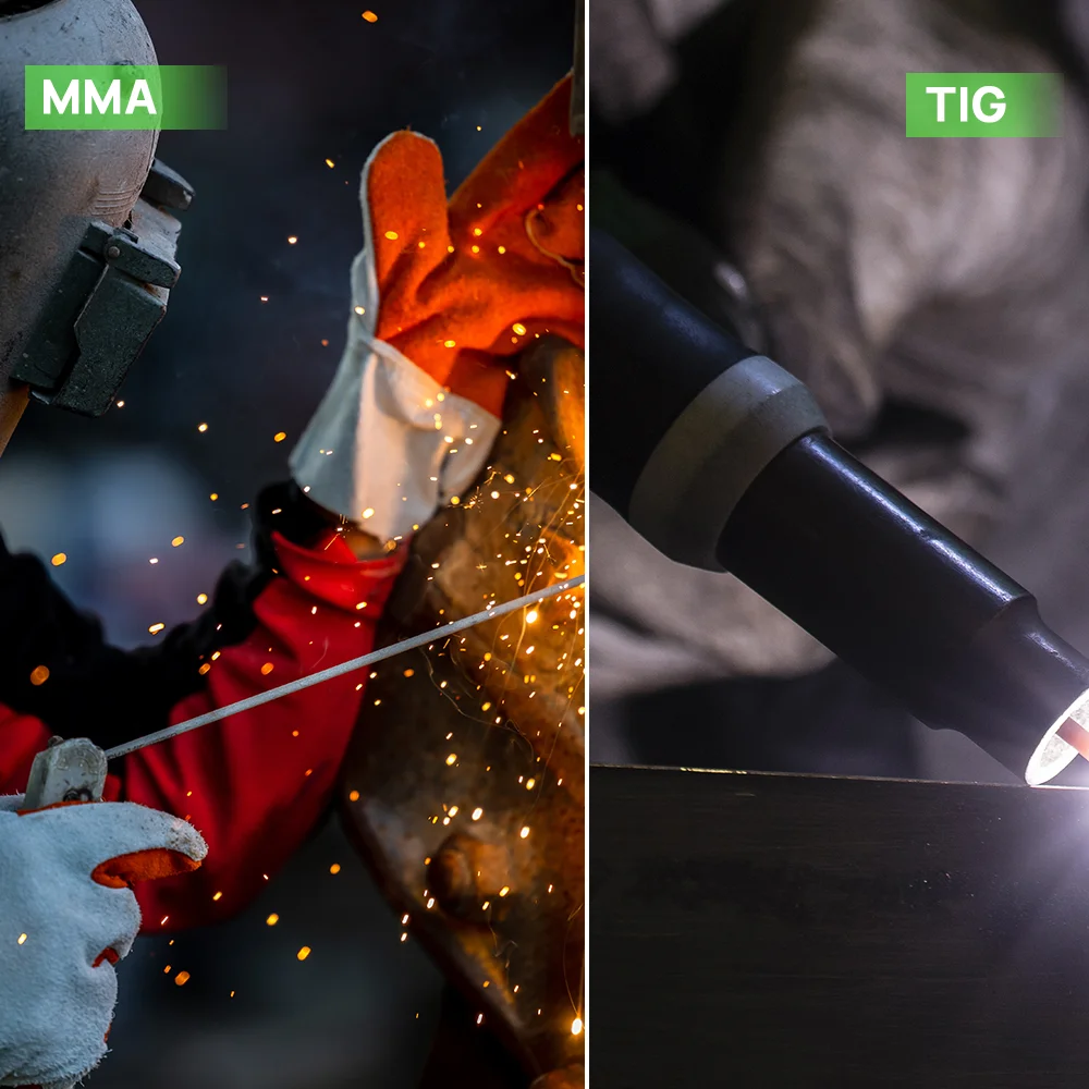 AIXZ 220V 200A 5 in 1 AC/DC TIG Aluminum Welding Machine ARC MMA/Pulse HF TIG Multi-process Welder 2T/4T Spot Hot Start Arc Force Anti-Stick VRD IGBT Inverter Welders AIT200P