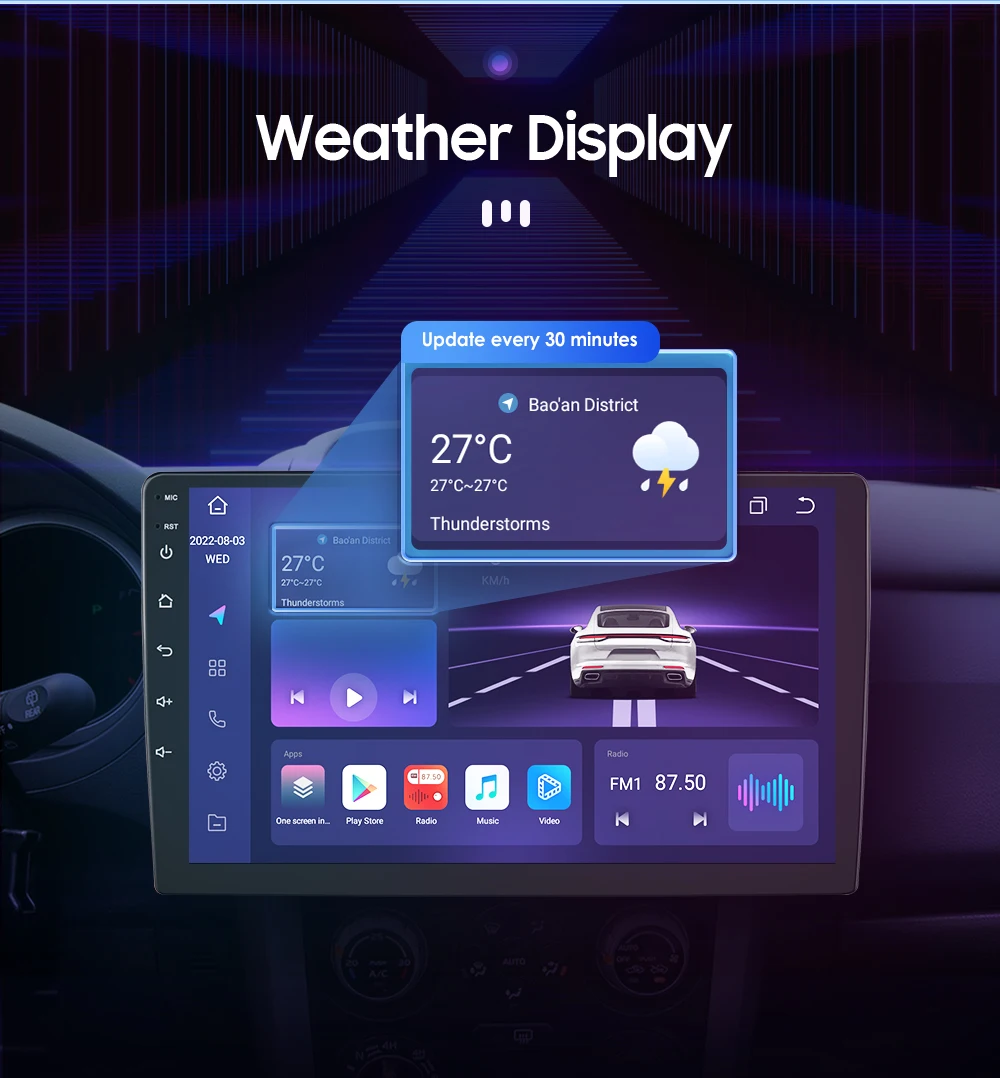 2 Din Carplay Android12 Car Radio For Ford/Focus/S-Max/Mondeo 9/GalaxyC-Max Car Multimedia Player Navigation GPS WiFi 7862