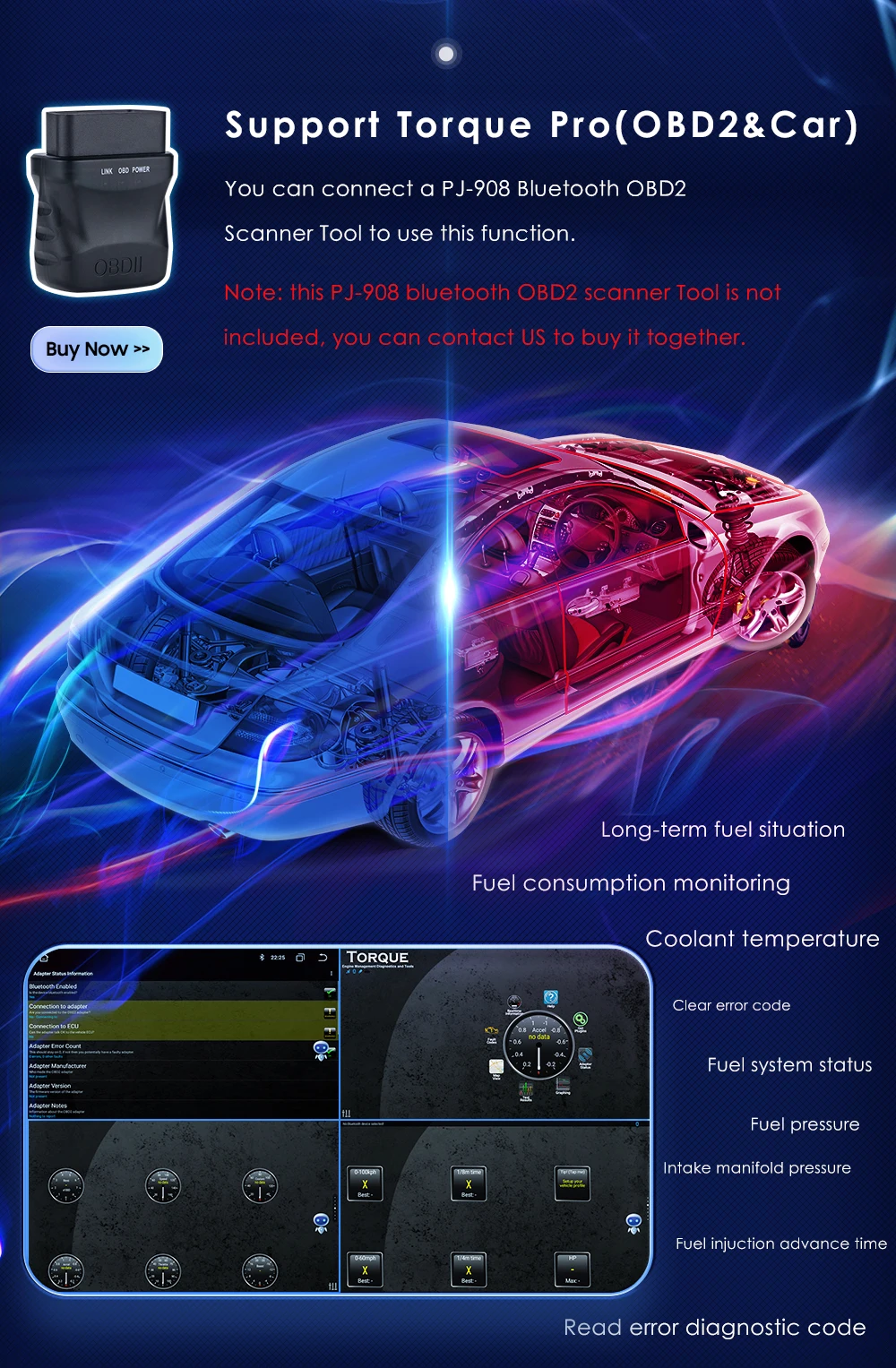 2 Din Carplay Android12 Car Radio For Ford/Focus/S-Max/Mondeo 9/GalaxyC-Max Car Multimedia Player Navigation GPS WiFi 7862