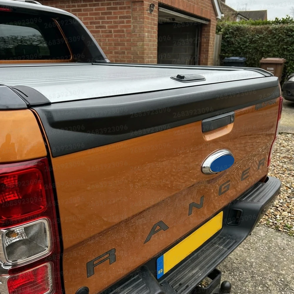 ABS Rear Spoiler Tailgate Cover Trim for Ford Ranger 2012-2022 Wildtrak Limited XLT XLS Raptor Rear Bed Protector Car Styling