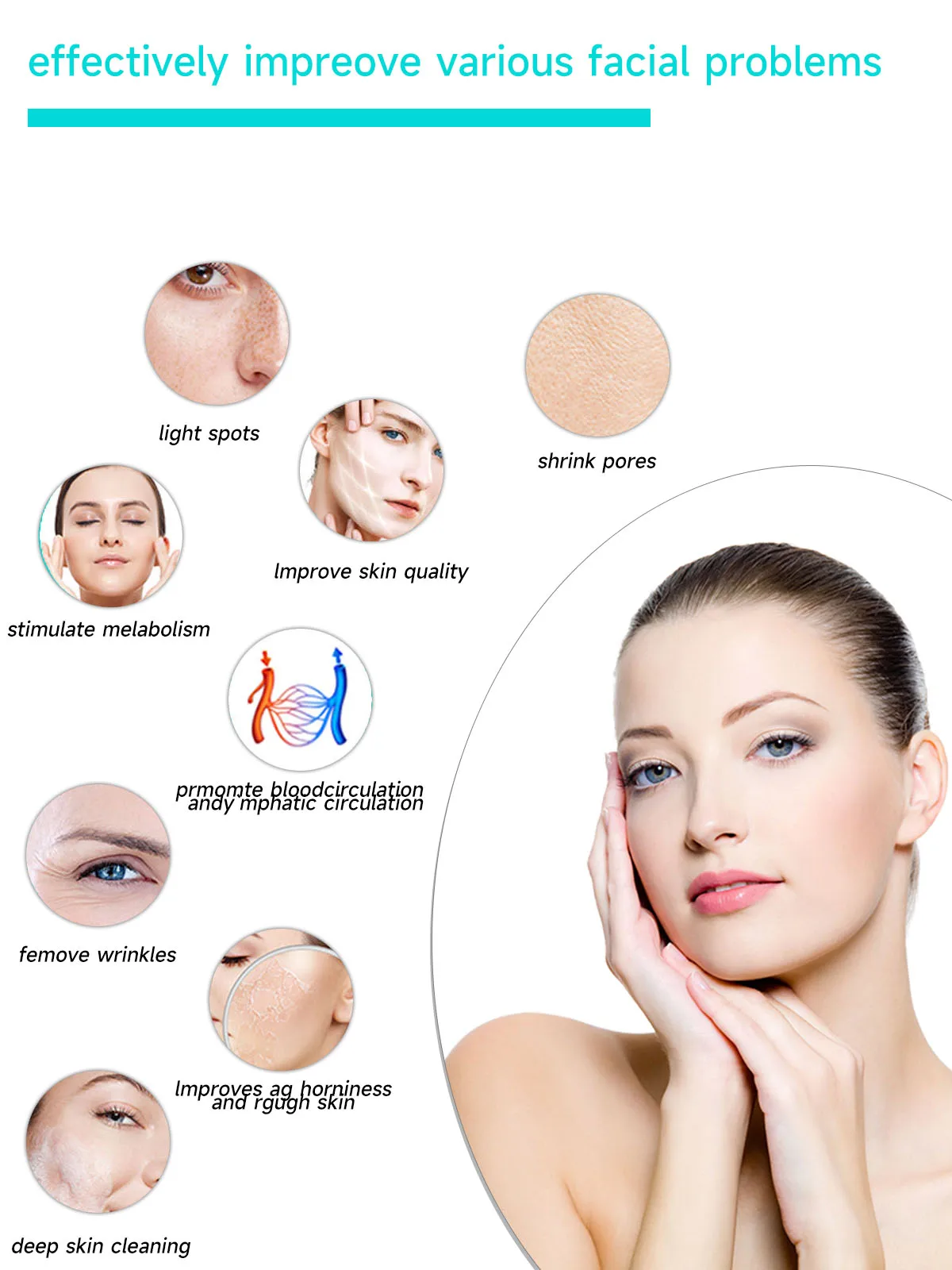 Meisikang Skin Rejuvenation Dermabrasion Face Clean Facial Cleansing Moisturizing Water 3pcs Aqua Peeling Solution 400ml