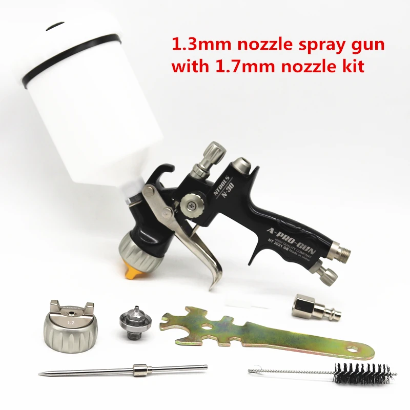 Spray Gun With 1.3 And 1.7mm Car Paint Gun With 600CC Mix Tank And Adpater Varnish Paint Sprayer /Air Spray Gun/Air Tools