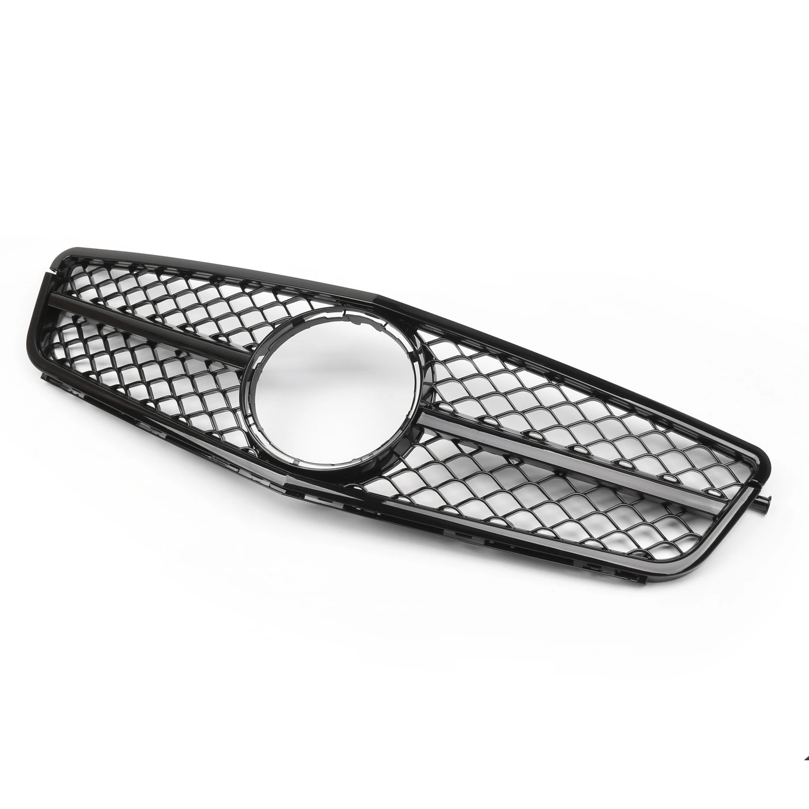 Artudatech AMG Black Front Bumper Grille Grill Fit C-Class Benz W204 C300 C350 2008-2014