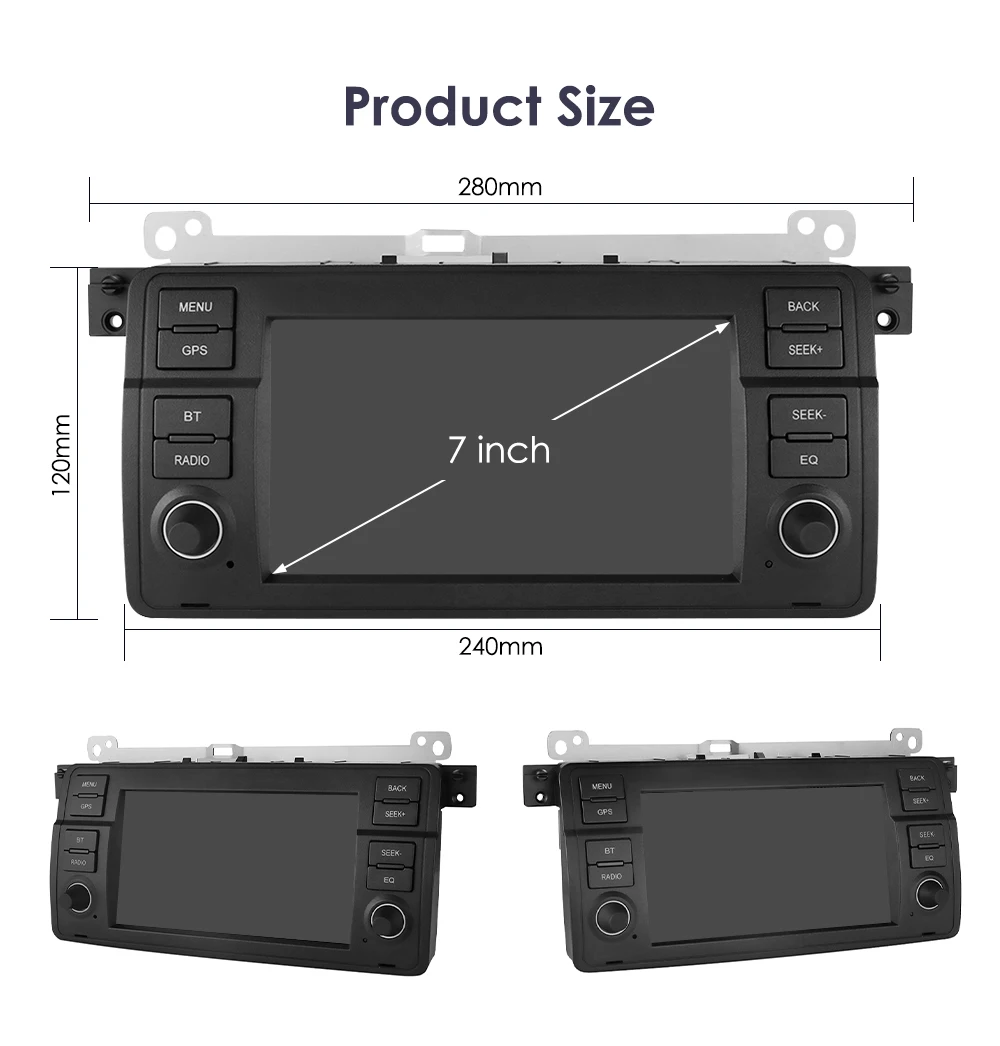 2Din Android 12 CarPlay Android Auto Radio For BMW E46 M3 318/320/325/330/335 Rover 75 Coupe Car Multimedia GPS 4G autoradio