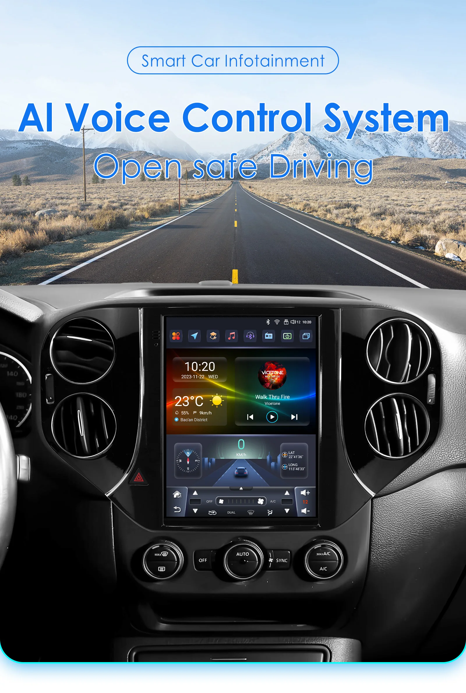 9.7"Android 13 Autoradio for VW Volkswagen Tiguan 1NF 2007-2016 Multimedia player Car radio GPS navi Stereo 4G Carplay Head Unit