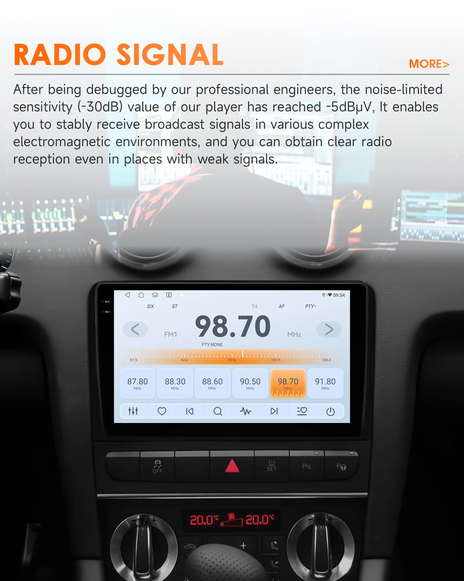 Hizpo AI Voice Radio For Audi A3 8P 2003 - 2013 4G Car Multimedia Player GPS 2din Autoradio Wireless CarPlay Android Auto Wifi