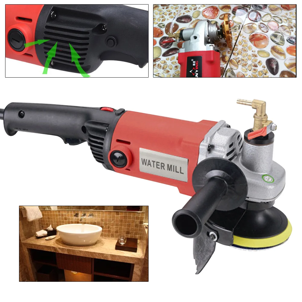 Wet Polisher Grinder Diamond Concrete Polishing Machine for Marble Stone 1400W