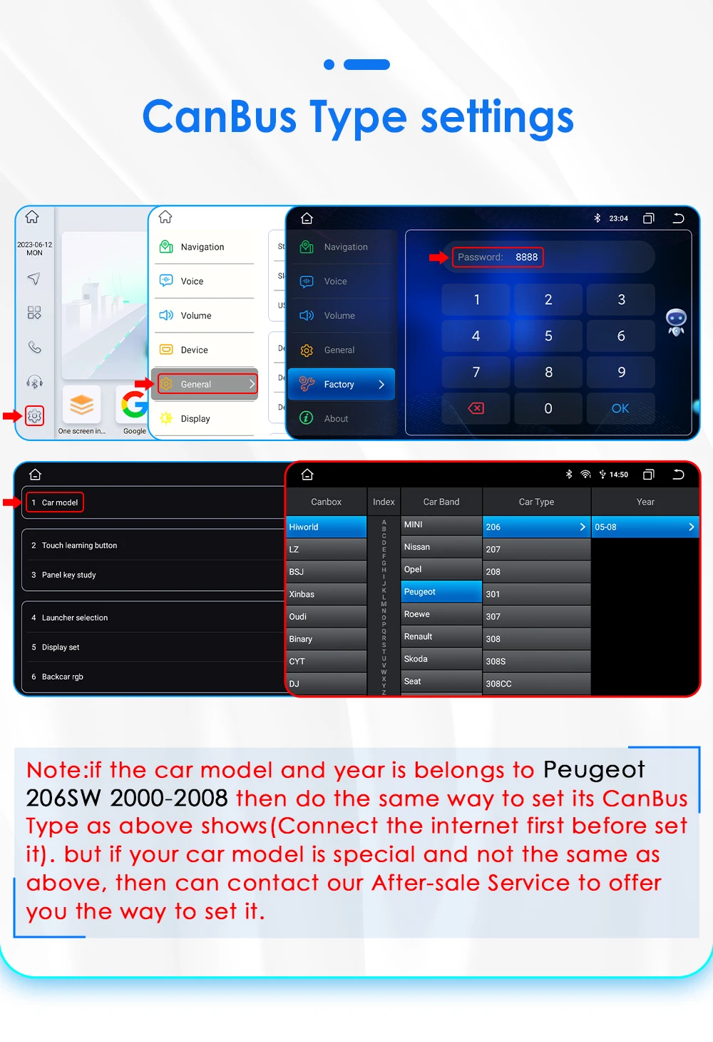 2Din Carplay Android Car Radio For PEUGEOT 206 206CC 206SW 2000-2008 Car Multimedia Player GPS Autoradio 4G-LET 7862