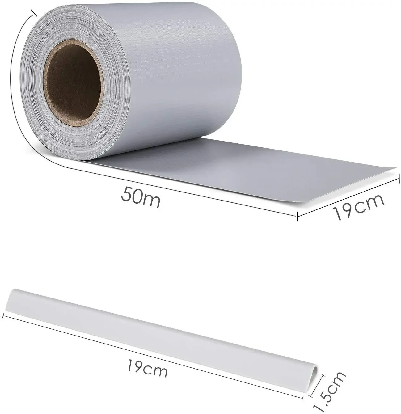 Garden Fence Privacy Strip 50m X 19cm PVC Privacy Strip Panel Double Rod Fence Garden Fence Strip Roll Balcony Privacy Screen