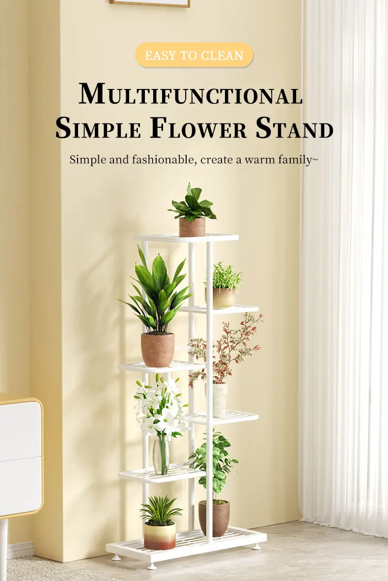 Plant Stand Stand For Flowers Iron 6/7/8Layers Plant Shelf Plant Organizer Storage Plant Holder Display Stand Garden Decoration