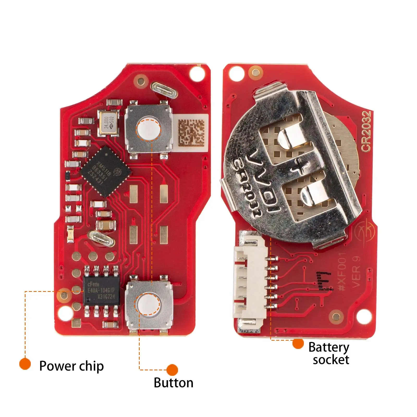 Xhorse XKB528EN Wire Remote Key B5 Style 2 Buttons Work With MINI Key Tool/VVDI2 5pcs/lot